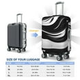 thumbnail image 5 of Bingfone Abstract Black White Swirls Luggage Cover Washable Suitcase Cover Protector Anti-scratch Suitcase cover Fits 18-32 Inch Luggage (No luggage included), 5 of 8