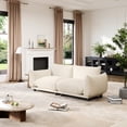 thumbnail image 3 of Indecor Home 73.2" Modular Couches and Sofas 2 Seater Sectional Sofa Loveseat Sofa Sectional Couches for Living Room Bedroom, Apartment, Office, Beige, 3 of 10