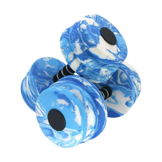 2x Dumbbells de ejercicio de la piscina, barras acuáticas, barra de mano de ejercicio, liviano, equipo aeróbico de agua para principiantes, adultos, Azul