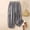 Gray, variant on Women's Elastic Waist Drawstring Embroidered Lantern Pants, Breathable Comfort Trousers for Casual Wear & Fashionable Outings Pink XXXL