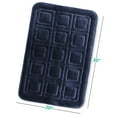 thumbnail image 2 of Clara Clark Bathroom Rugs, Velvet Memory Foam Bath Mat, Ultra Soft Non Slip and Absorbent - Waffled - Large - Navy, 2 of 6