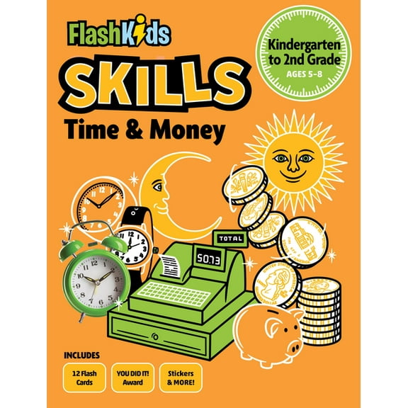 Flash Skills Time and Money: Grades K-2, (Paperback)