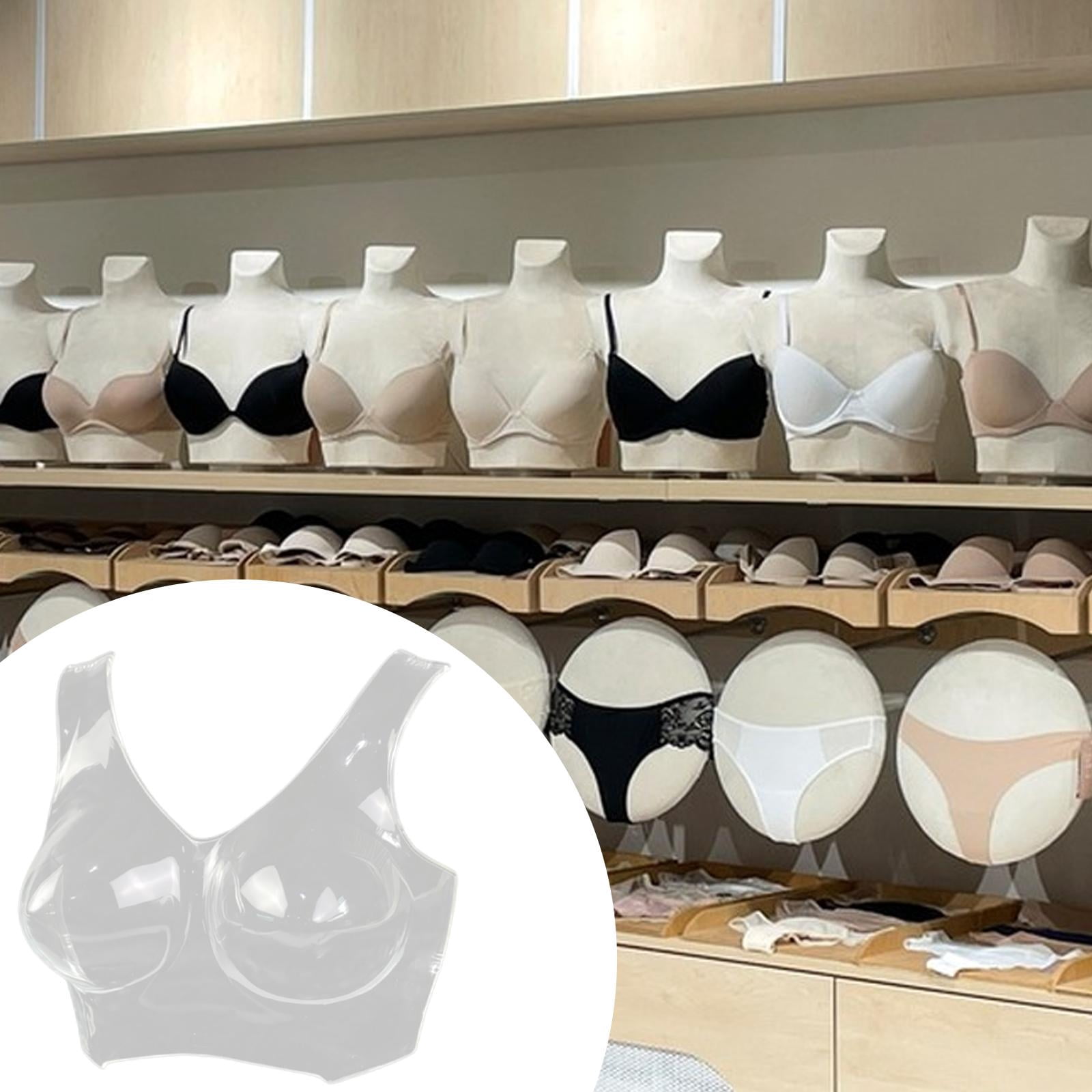Milageto Bra Underwear Display Stand Clear Lightweight Sturdy Mannequin Model for Bedroom