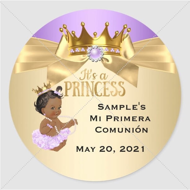 Etiqueta de comunión con nombre personalizado, pegatina de primera comunión, colección de nombre de primera comunión, bautismo, etiqueta de regalo, 3-7cm