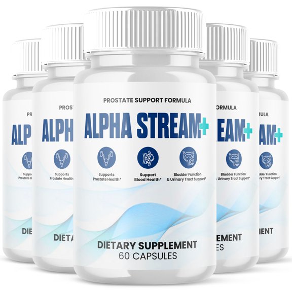 Alpha Stream Plus Advanced Formula Pills All Natural Vitamin Supplement 300 Capsules