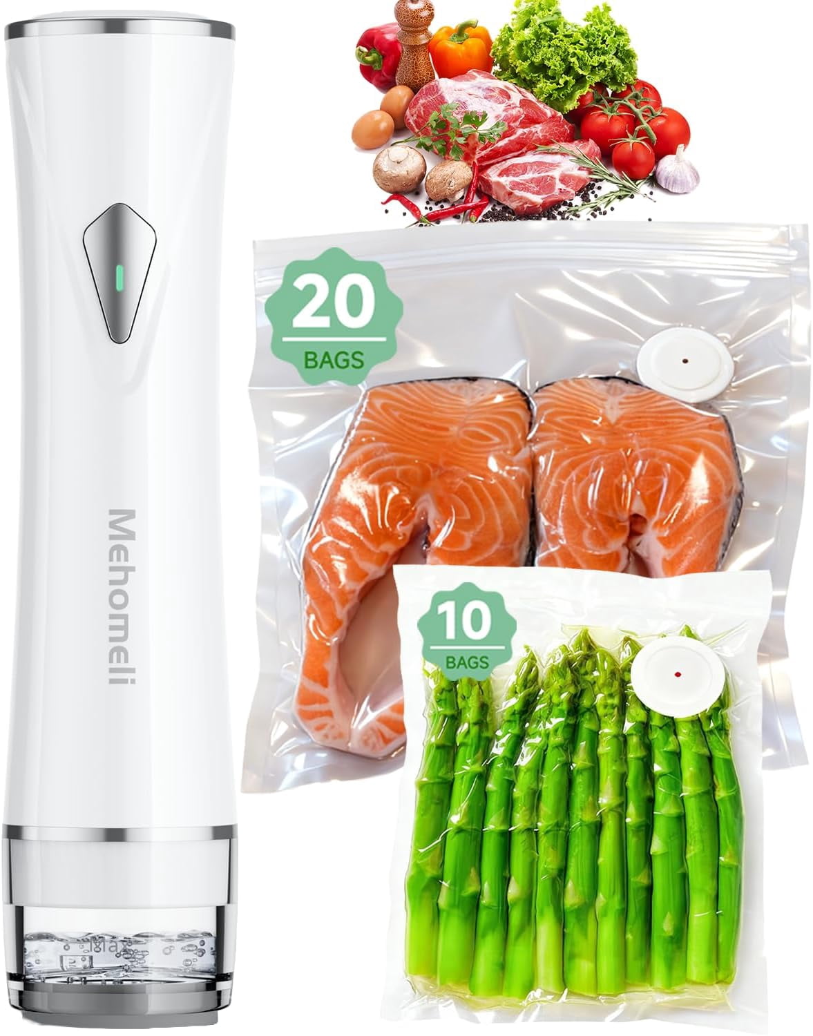 FoodSaver 35-Piece Mini Handheld Vacuum Sealer Starter Kit with 32