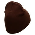 thumbnail image 3 of Barrel Embroidered 8 inch Acrylic Short Blank Beanie - Brown OSFM, 3 of 5