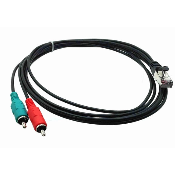 RJ45 (male) to Dual RCA (male) Cable for AXIA - 6 feet
