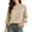 A-Khaki-women summer tops, variant on Hfnxid Summer Tops for Women Lace Patch 3/4 Sleeve Shirts Loose Fit Tunic Blouses Trendy Crew Neck Outfits White XXXL