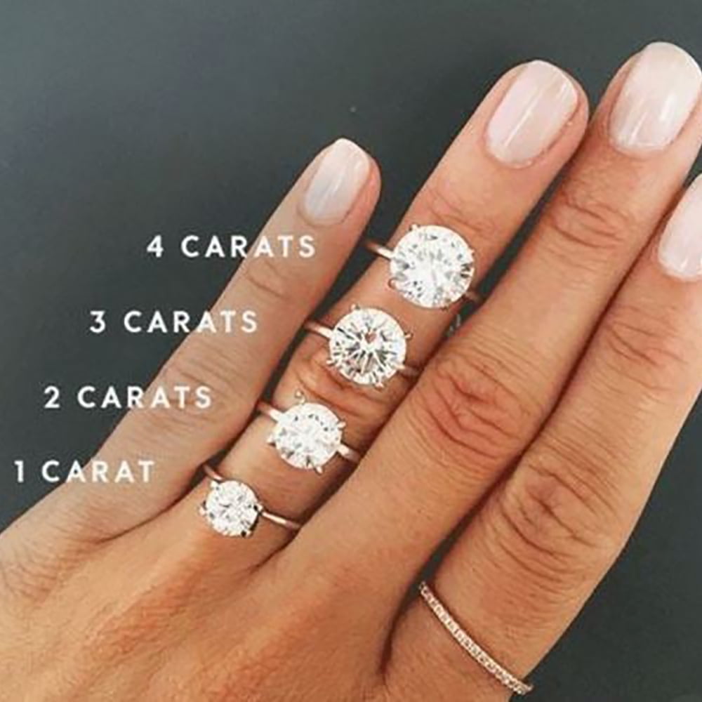 Amore Engagement Ring Women 1 Ct Moissanite 14K Gold Solitaire Ginger Lyne Collection