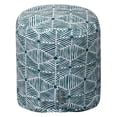 thumbnail image 4 of Majestic Home 85907239059 Charlie Beige Metallic Pouf - 16 x 16 x 17 in., 4 of 5