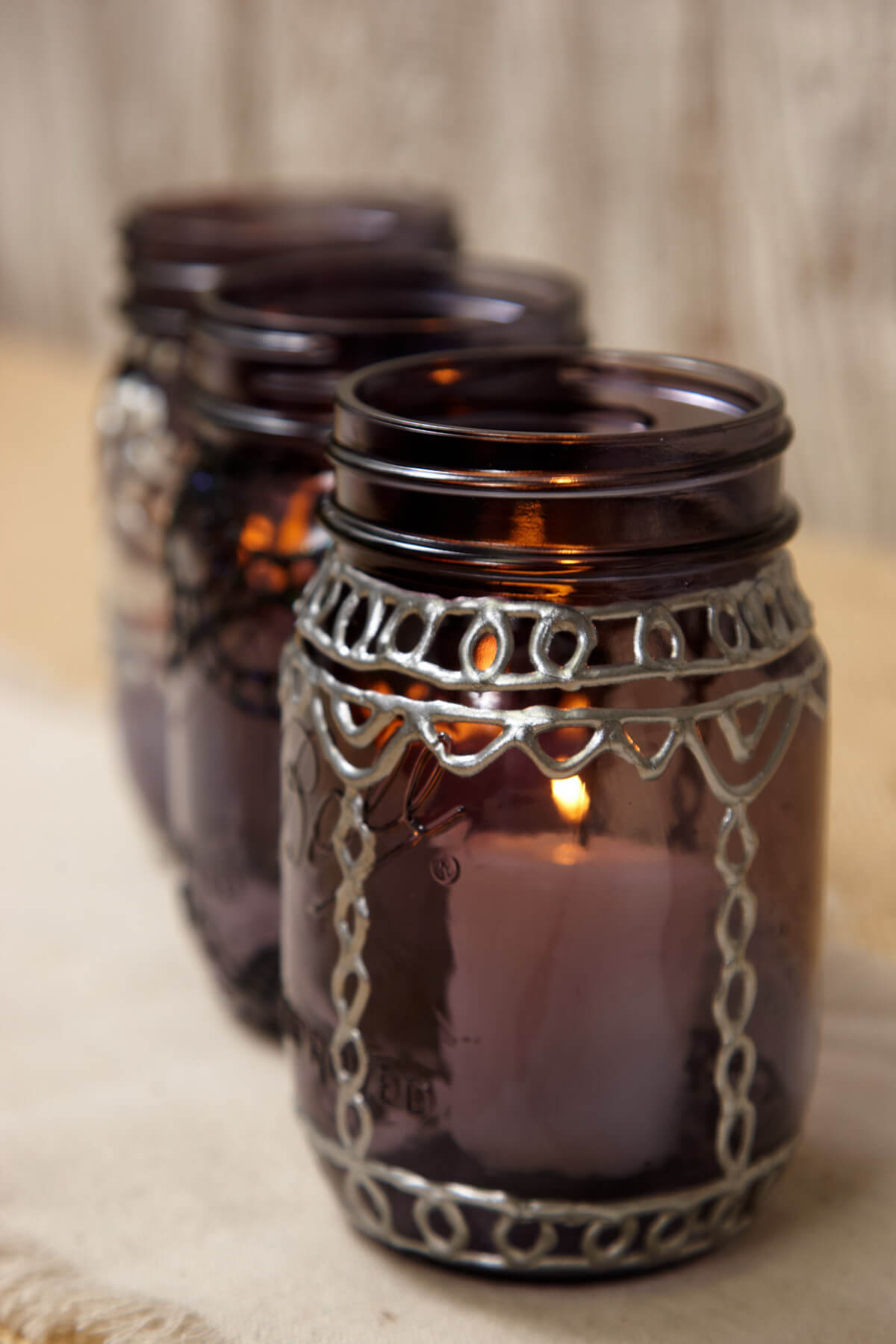Vintage Colored Ball Mason Jars – 16 Oz Purple, Blue, Pink & Clear – Set Of 4