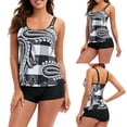 thumbnail image 2 of Conjunto de tankini con tiras en la espalda para mujer, traje de baño de dos piezas, ropa de playa Fridja nalpqowj51154, 2 of 8