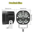thumbnail image 5 of LED Off-Road Driving Fog Light 2Pcs 40W 3 Inch LED Pod Light Work Auxiliary Light Ditch Light Suitable for Motorcycle Truck Car SUV ATV Boat Pickup Truck Tractor, 5 of 12