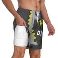 thumbnail image 6 of Rocae Cute Dinosaur for Men's Swim Trunks Quick Dry With Two Side Pockets and One Lined Patch PocketSmall, 6 of 9