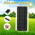 thumbnail image 3 of 12W Solar Panel Kit with Controller USB Port Off Grid Monocrystalline Module with SAE Connection Cable Kits for Camping Car Boat Marine, 3 of 7