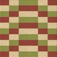 thumbnail image 1 of Ahgly Company Indoor Square Patterned Mahogany Brown Area Rugs, 7' Square, 1 of 6
