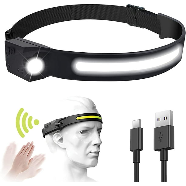 Linterna frontal LED recargable por USB multimodo COB XPE impermeable para  senderismo, acampada, carrera, ciclismo, pesca, reparación y fotografía,  luz de lectura segura para niños | Walmart en línea