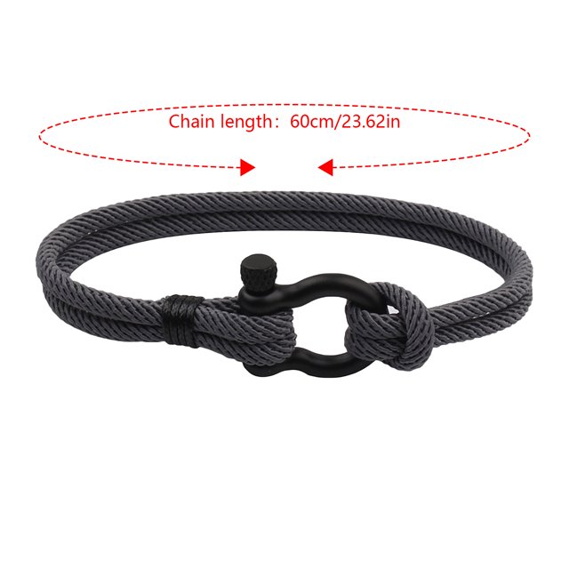 Bracelet Couple en Acier Inoxydable avec Boucle en Forme d'Arc Style Milan Plage