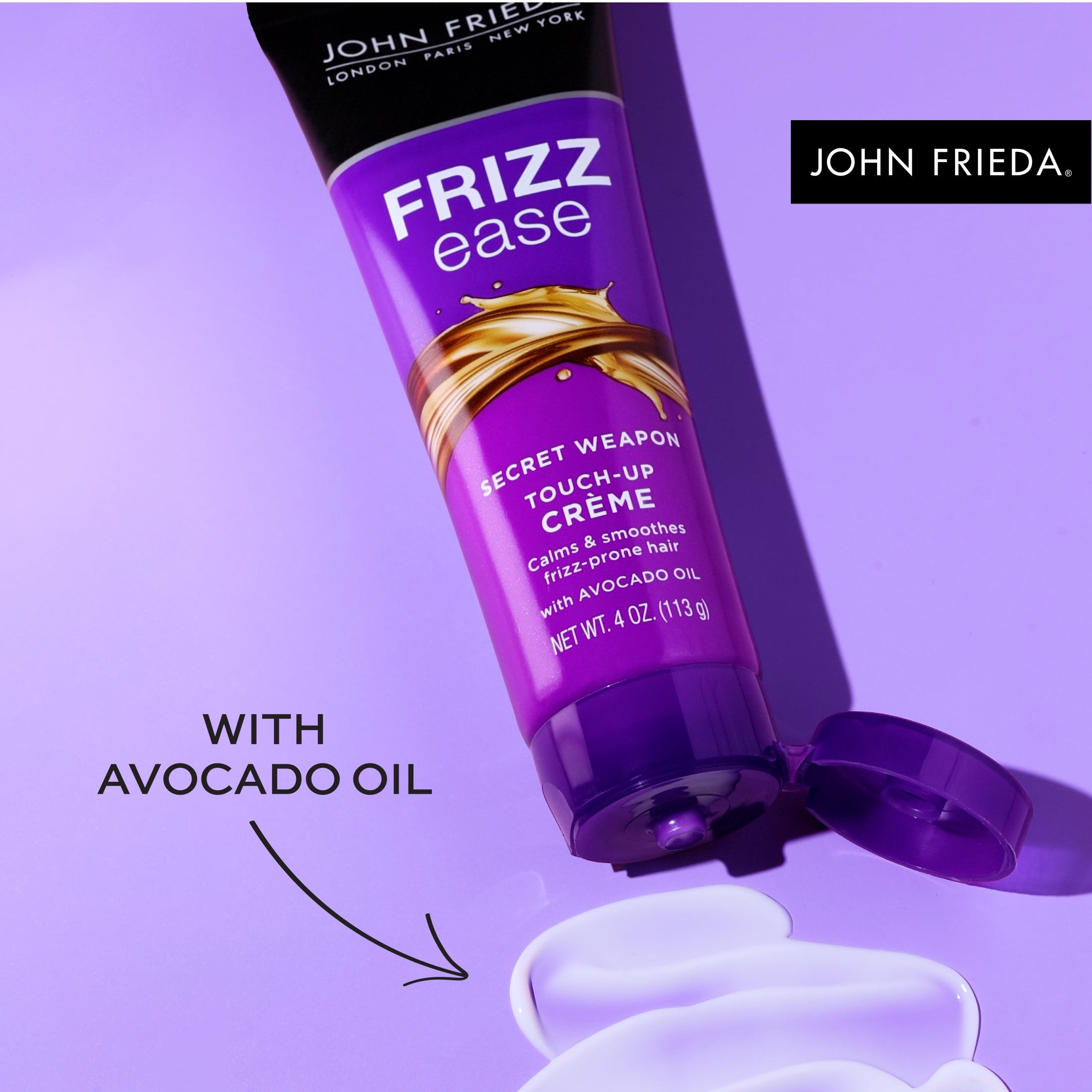 John Frieda Anti Frizz, Frizz Ease Secret Weapon Styling Hair Cream for Frizzy, Dry Hair, 4 oz