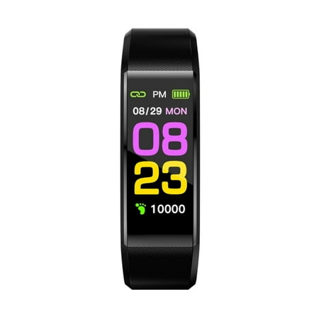 Fitness Tracker with Heart Rate Monitor/Step Counter/Calories, Activity Tracker Smart Watch Sleep Monitor, IP68, Health Tracker Pedometer for Man Women(Black)