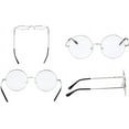thumbnail image 3 of LAICAIW Vintage Round Prescription ready Metal Eyeglass Frame Clear Lens, 3 of 5