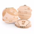 thumbnail image 3 of Baby Teeth Wooden Storage Box - Fun Milk Teeth Storage Box Organizer For Kids - Baby Boy Tooth Box Baby Girl Tooth Box, 3 of 3