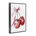 thumbnail image 3 of Stupell Industries Cherries Tied in Ribbon Food & Beverage Painting Black Framed Art Print Wall Art, 20 x 30, 3 of 8
