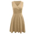 thumbnail image 4 of Utoimkio Women's Casual Nightgowns Sleeveless V Neck Sleep Dress Summer Soft Comfy Night Dresses Solid Color Lounge Sleepwear Size S-XXL, 4 of 8