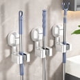 thumbnail image 2 of Qocolhg Broom Holder Mop Hanger Wall Mount Broom & Mop Grippers Organization Garage Storage System Damage Free Garden Kitchen Tool Organizer,Household Cleaning Organizer for Organization and Storage, 2 of 6