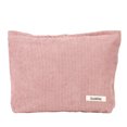 thumbnail image 2 of Bolsa de cosméticos de pana de color sólido Estuche de almacenamiento de viaje para mujer (rosa) Ndcxsfigh Cuidado Belleza, 2 of 9