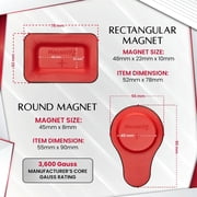 Biomagnetic Therapy Magnet Kit — Ferrite Leather (12 Mixed Units)