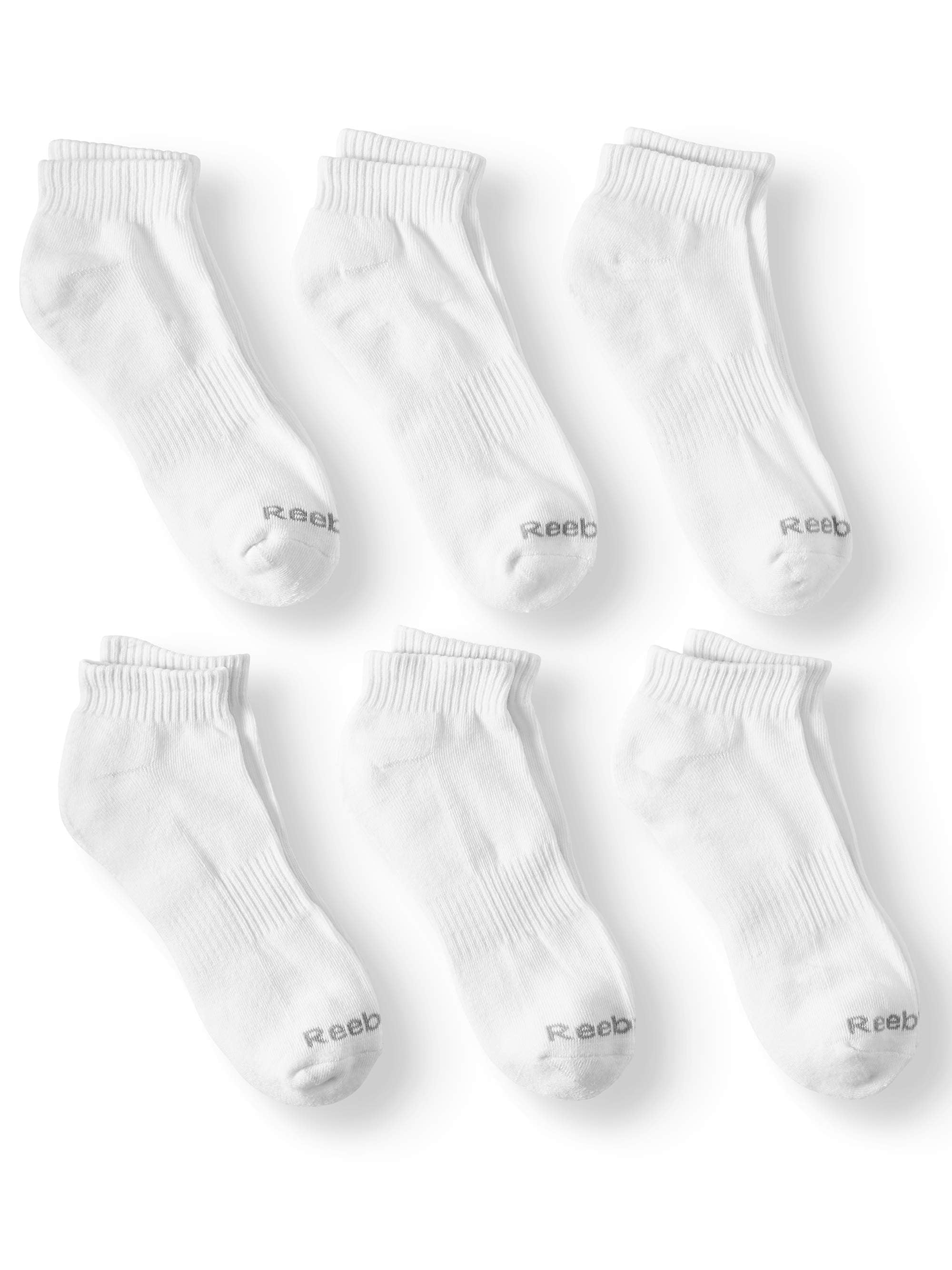 Men's Quarter Socks, 6 Pairs - Walmart.com