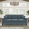 thumbnail image 7 of Hudson 85W Sofa in Turkish Blue Herringbone Fabric, 7 of 7