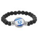 thumbnail image 4 of Pulsera con la bandera de Israel, pulsera de cuentas, pulsera patriótica, pulsera decorativa, 4 of 8