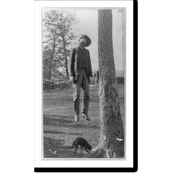 Historic Print, Lynching of Amer Green, Delphi, Indiana, Oct. 22, 1887, 16" x 20"