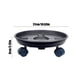 thumbnail image 3 of Flower Pot Tray With Wheels Thick Base Roller Large Plastic Flower Pot Water Collection Tray Wheel Mobile Flower Pot Chassis, 3 of 6