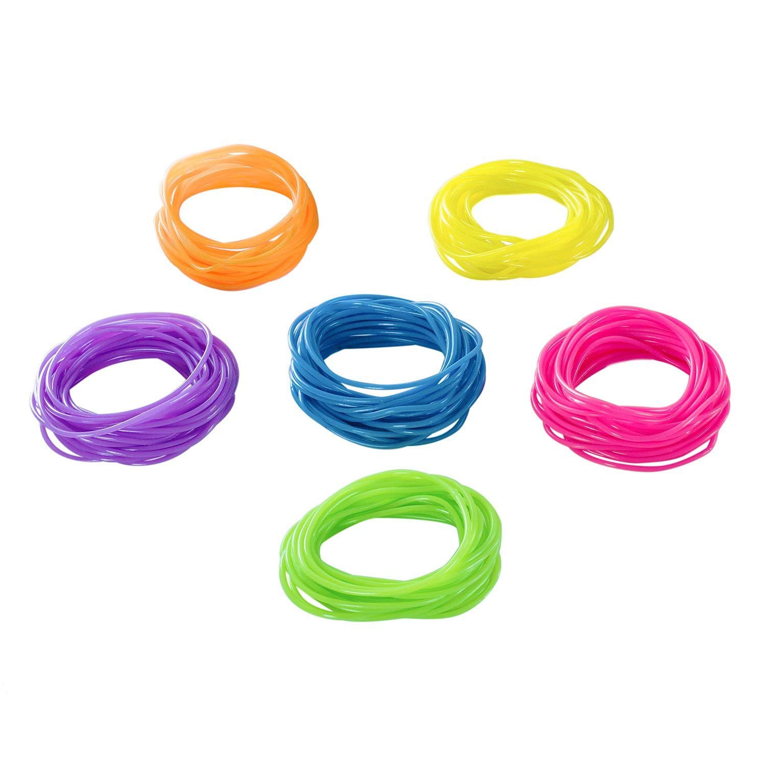 FAST SHIPPING GOODY BAGS 144 RAINBOW NEON JELLY BRACELETS,PARTY FAVOR PINATAS 