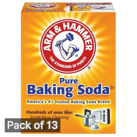 Arm & Hammer Pure Baking Soda 8 oz Box (Pack of 13)
