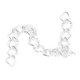 thumbnail image 5 of Cadena de aluminio de 10 m, cadena de eslabones trenzados para manualidades, pulsera, collar, fabricación de joyas para hombres y mujeres, plata, 5 of 14