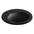 thumbnail image 3 of Kohler K-2202-8 Brookline 19" Drop In Bathroom Sink - Off White, 3 of 3