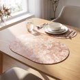 thumbnail image 2 of SLYNSHome Oval Shaped Thermal Insulation Pad, Heat-Resistant Tabletop Protector Mat, Non-Slip Grease-Proof Dining Placemat for Kitchen and Home Use,17.5*12 inch, 2 of 6