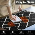 thumbnail image 5 of Anti-Fatigue Kitchen Rug Set of 2 Black White Cushioned Kitchen Floor Mat, Standing Mat Waterproof Non-Slip Kitchen Mats and Rugs PVC Ergonomic Comfort Foam Rug for Kitchen, 5 of 6