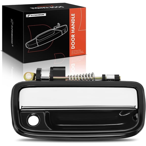 A-Premium Front Passenger Side Exterior Door Handle with Keyhole Compatible with Toyota Tacoma 1995-2004, with Chrome Lever, Replace# 6921035030, 6921035020