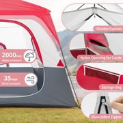 Ktaxon Camping Large Tent 14 Person Family Cabin Tents,2 Rooms,Straight Wall with Carry Bag