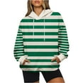 thumbnail image 7 of Giftesty Women's Three Styles Hooded Drop Shoulder Stripe Color Block Gradient Loose Fit Long Sleeve Soft Stylish Casual Sweatshirt Top for Daily Wear, 7 of 7