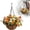 B,20*20, variant on Artificial Outdoor Flowers with Hanging Basket, Hanging Planters with 12 Pcs Flowers for Spring Summer Front Porch Garden Patio Home Decor