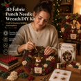 thumbnail image 5 of 3D Fabric Poke Wreath DIY Kit, No-Sew Christmas Craft for Adults, Holiday Door Decor & Wall Hanging, 5 of 8
