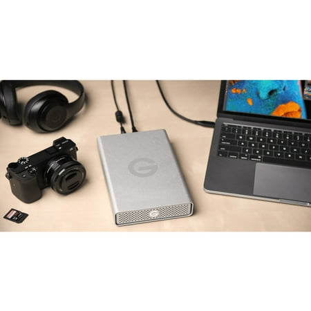 G-Technology - G-DRIVE USB-C 4TB Desktop Hard Drive - Silver