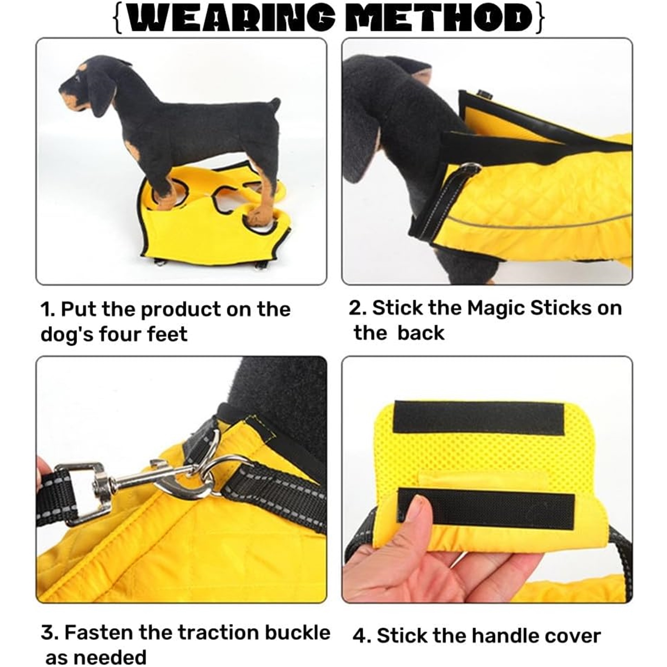 UOSIA Dog Lift Harness,Dog Lift Sling,Full Body Dog Lifter Vest Harness Can be Pulled